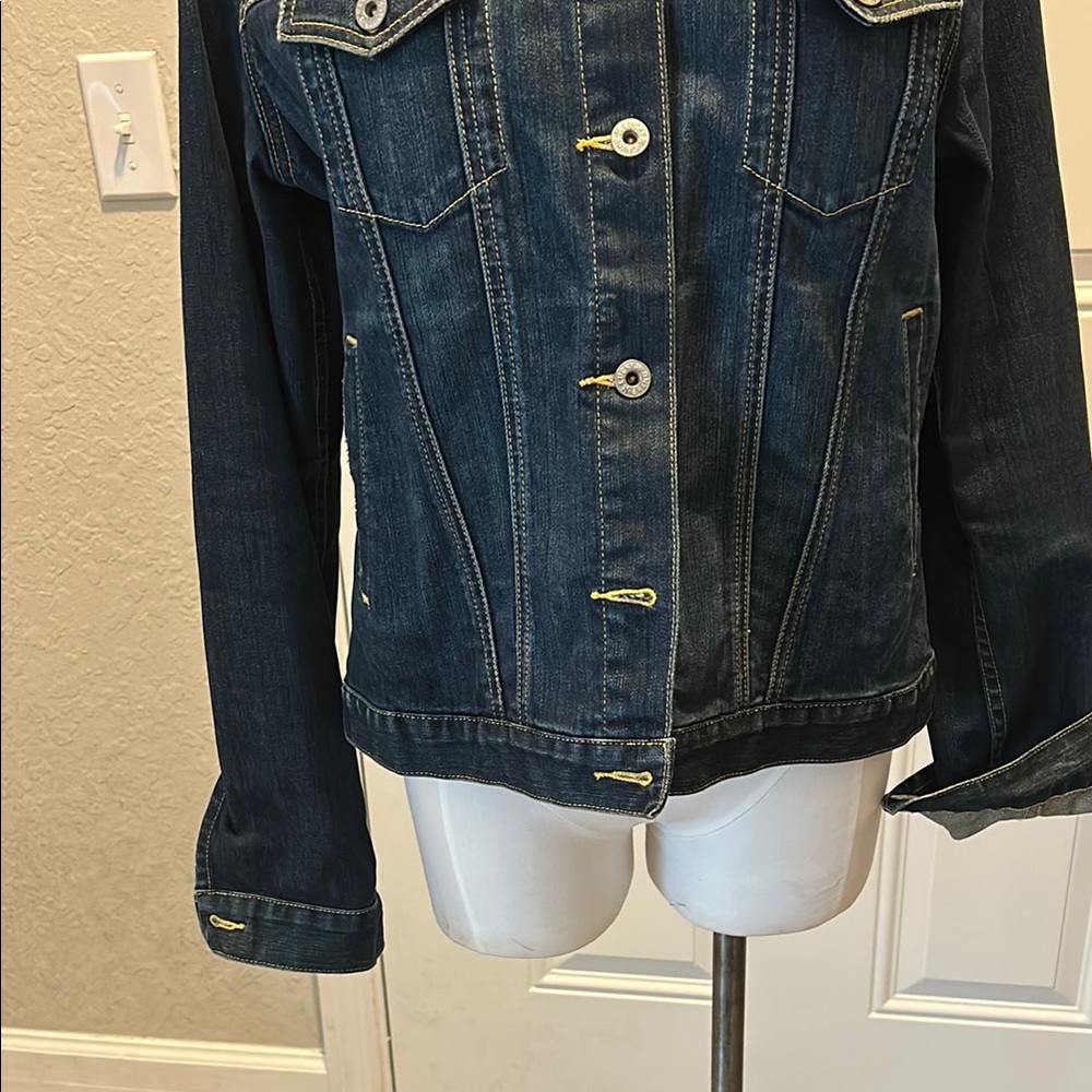 Lucky Brand Blue Jean Jacket Classic Denim Style - Picture 5 of 13